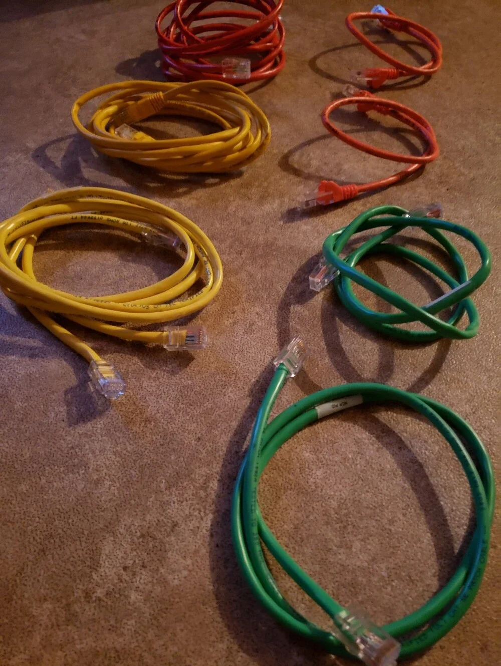 Cat6A Ethernet Patch Cable - 7 Pack